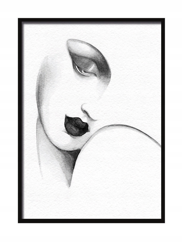 

Obraz Plakat W Ramie 73x53 cm Twarz 1 P533