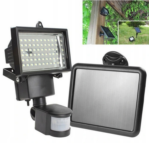 СОЛНЕЧНАЯ ГАЛОГЕННАЯ ЛАМПА СВЕТОДИОДНЫЙ ПРОЖЕКТОР С ДАТЧИКОМ