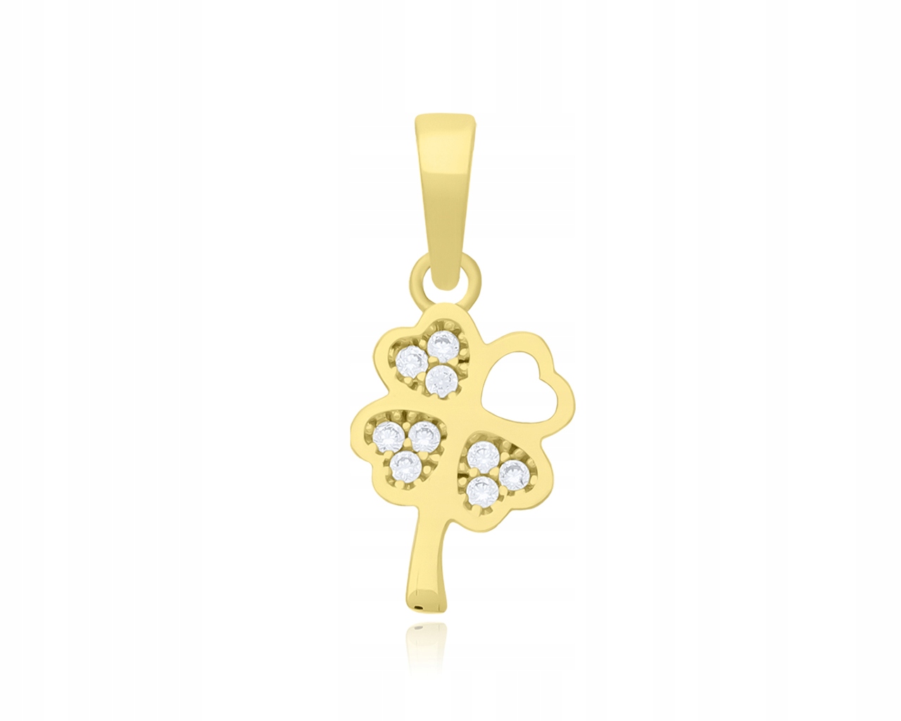 Zlatý přívěsek 585 Dámský Jetel pro štěstí Přívěsek jako Dárek