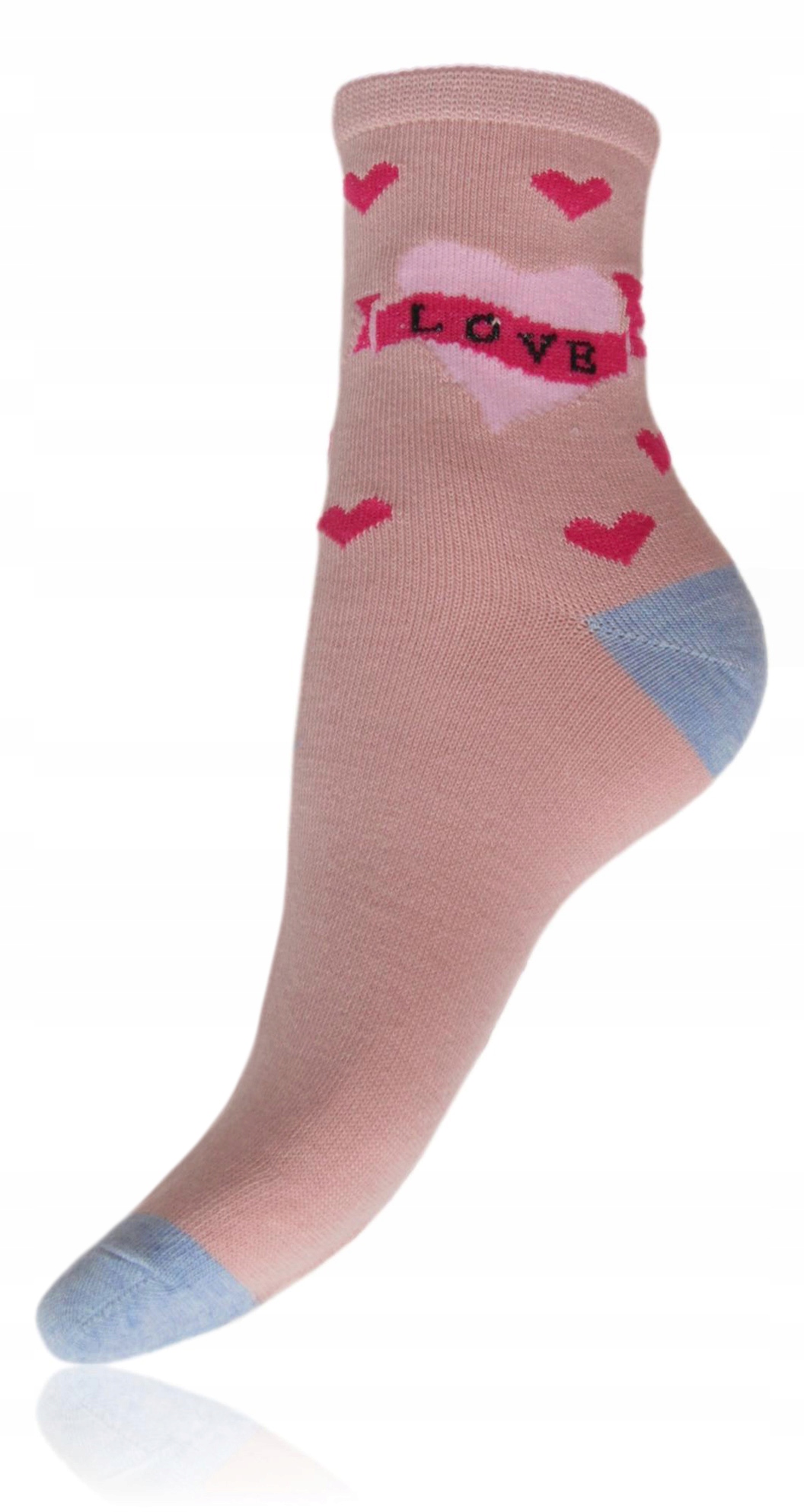 5 x BAWEŁNIANE skarpety SKARPETKI Love na Walentynki SERCE 35-38 Model SKARPETKI NA PREZENT,WALENTYNKI, LOVE, SERCE