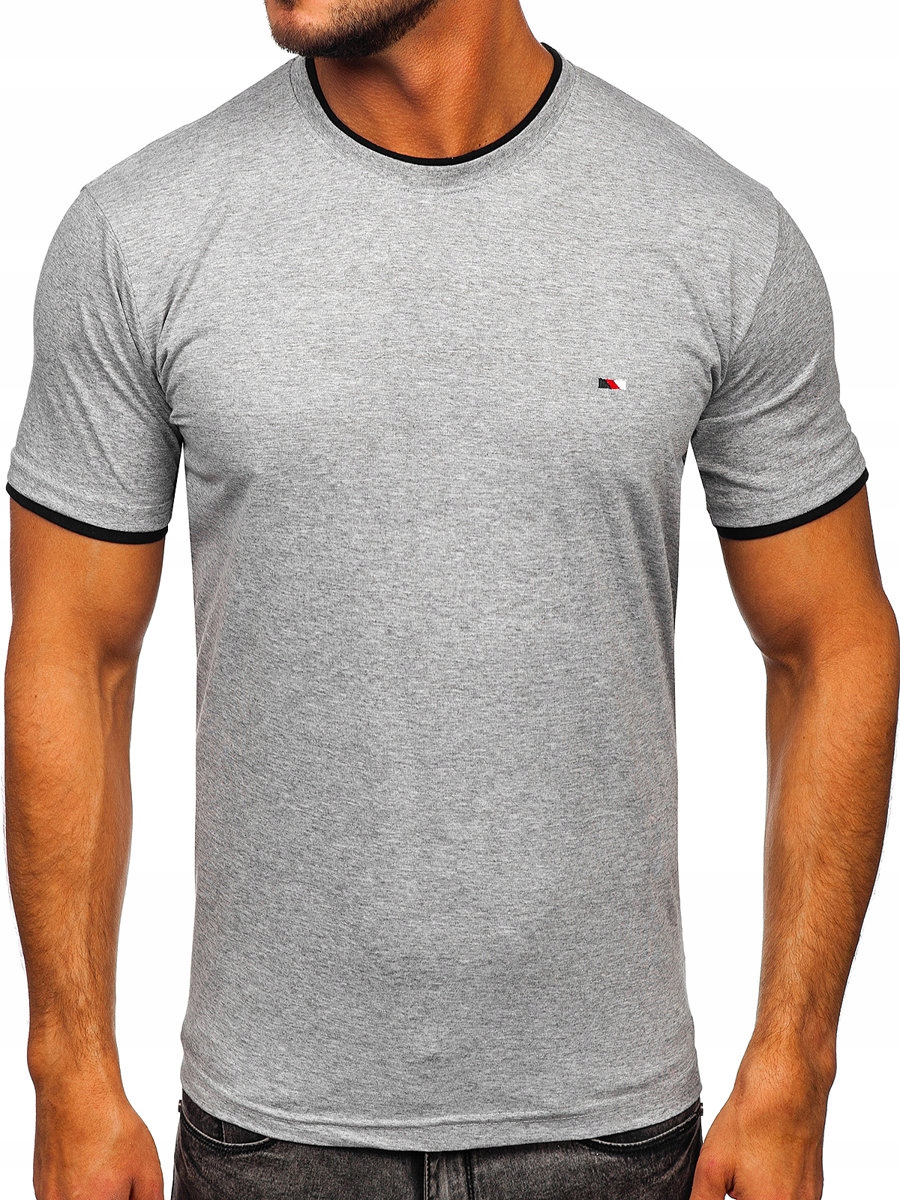 

T-shirt Męski Koszulka Szara 14316 DENLEY_2XL