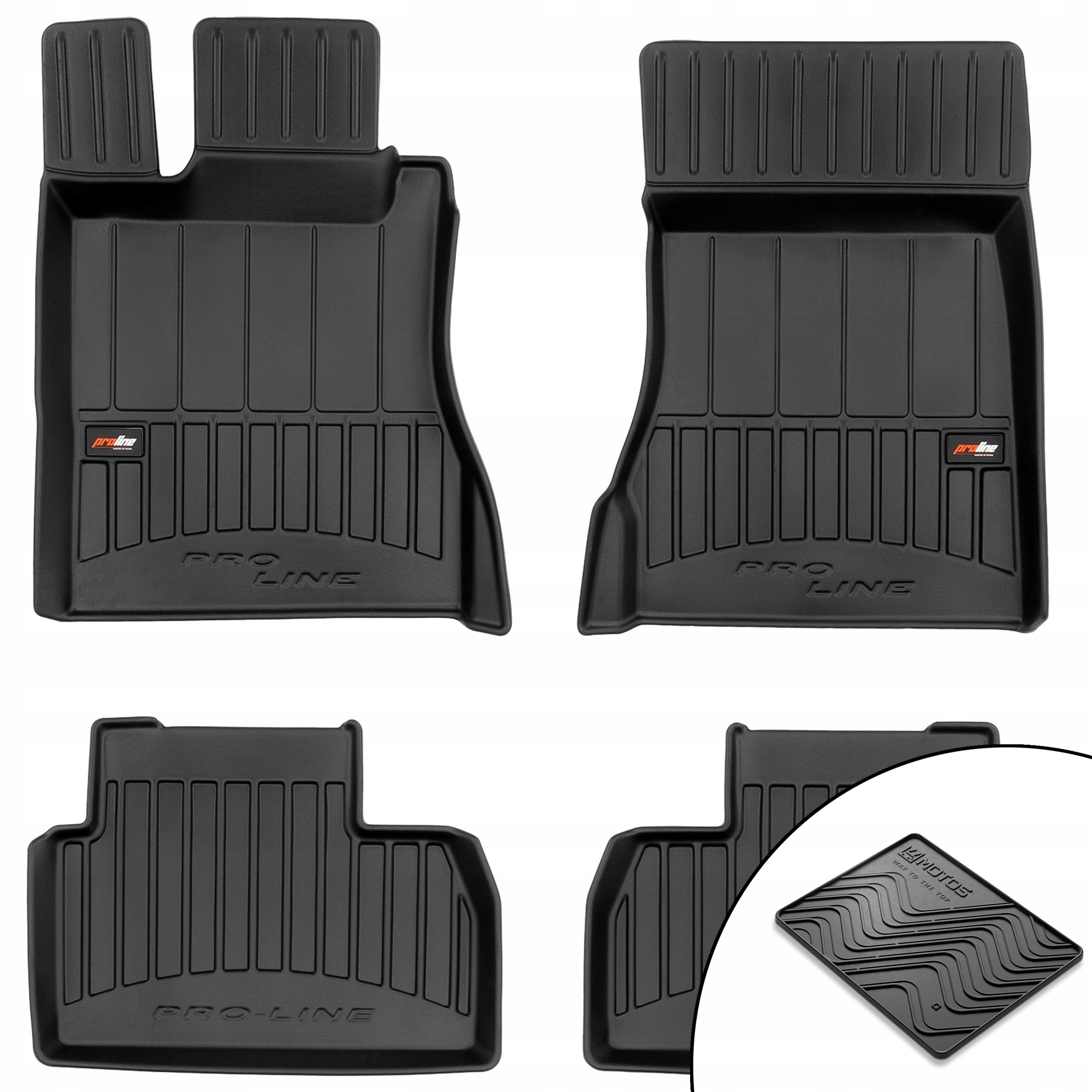 3D gumové koberce Mercedes-Benz třídy S W220 1998-2005 rohož bonus