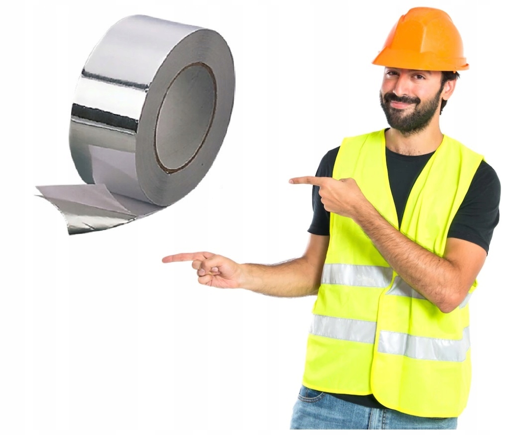 

Taśma samoprzylepna aluminiowa Tal 75mm x 50m 90°C