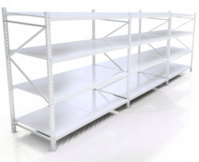 Regał Metalowy Magazynowy Warsztatowy Wt 200X520X100 MOP4 350 kg Na Półkę
