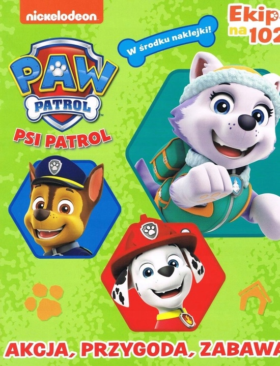 

Psi Patrol Ekipa Na 102! Akcja, Przygoda, Naklejki