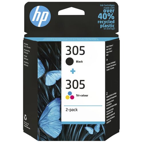 Zestaw Tuszy HP 305 3YM61AE, 3YM60AE BLACK + COLOR