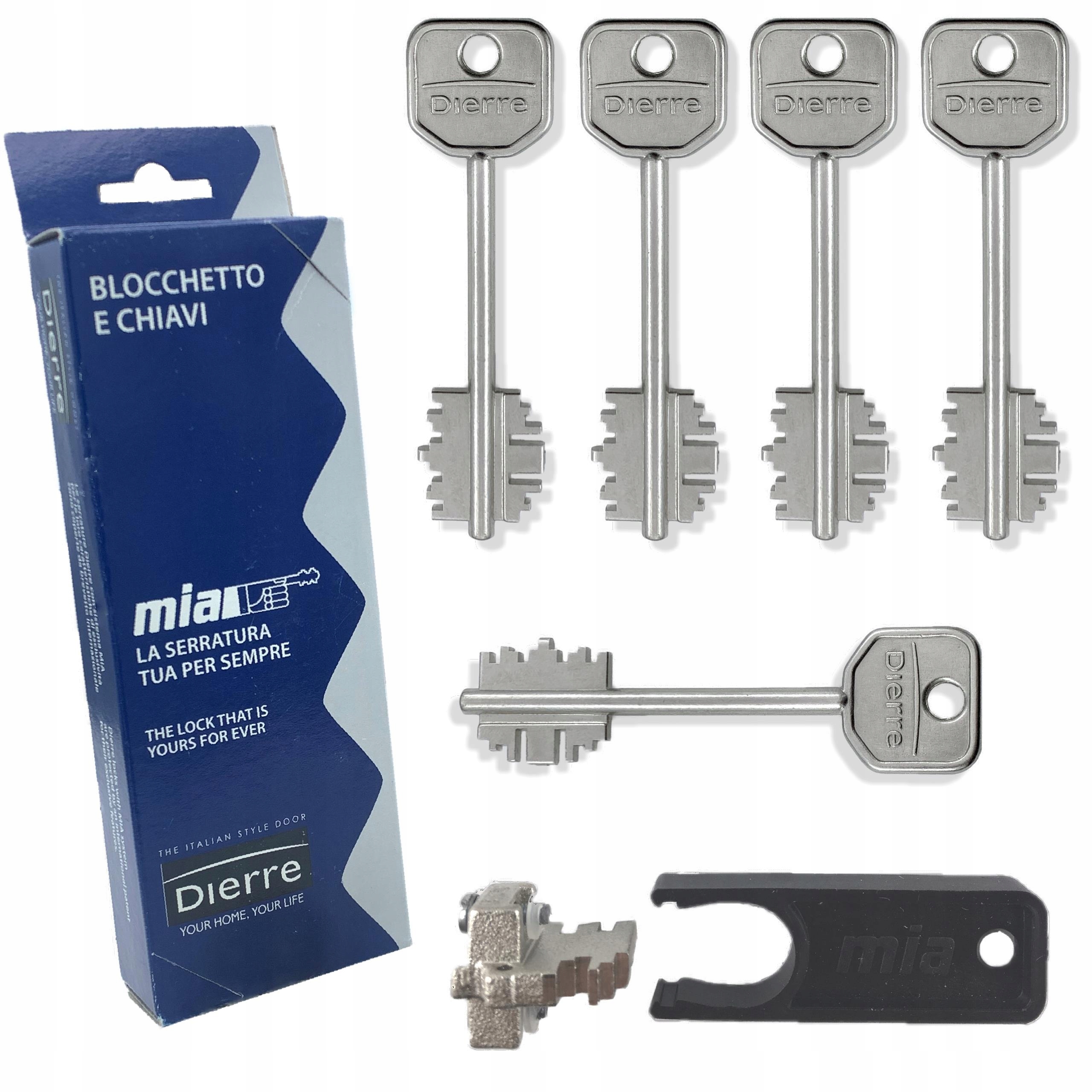 Dierre wkładka zamka Mia Blo 3110 5 kluczy 92 mm