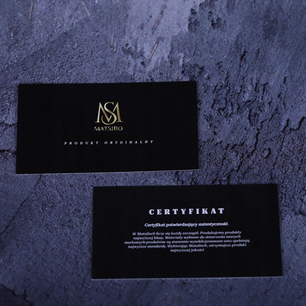 Etui na karty Slim Portfel Skórzany MATSIBO RFID Wielkość mały