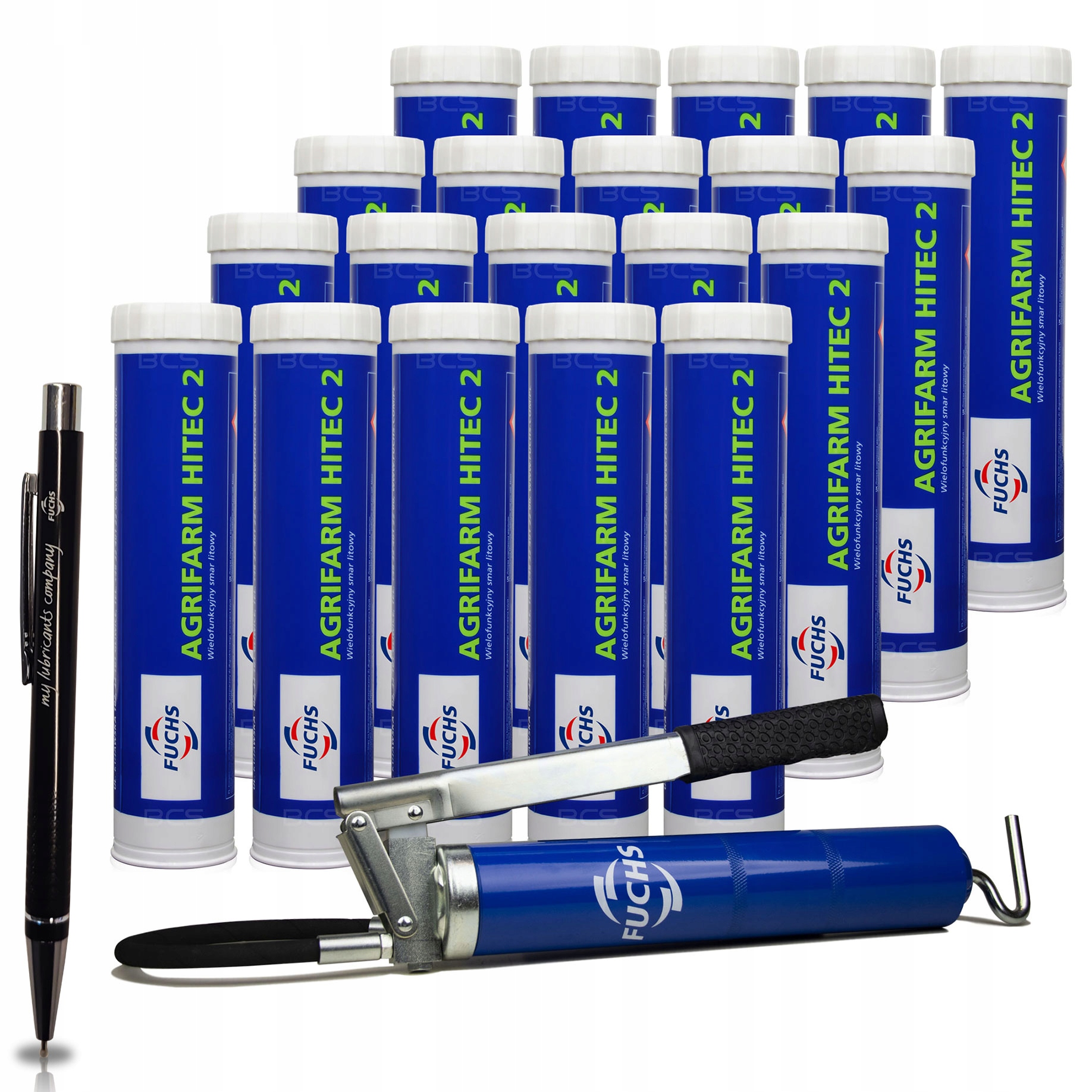 20 x FUCHS AGRIFARM HITEC 2 - smar litowy - 400g + SMAROWNICA - DYSTRYBUTOR