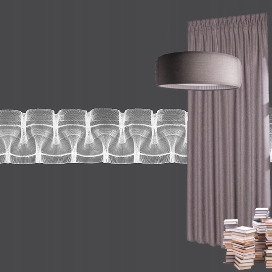 

Taśma marszcząca Smok 5 cm 1:2 Rolka 50 mb.