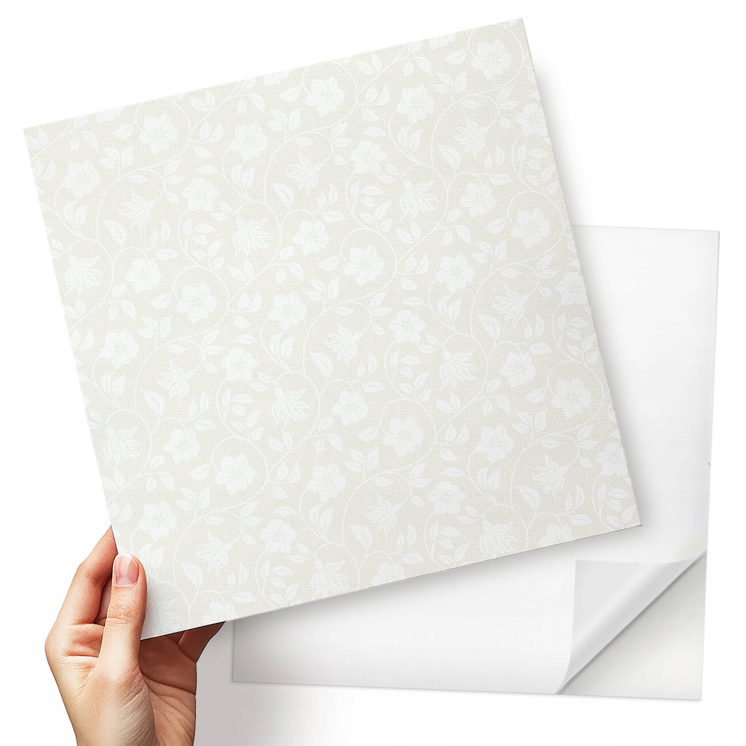 Sada Pvc vinylových dlaždic Floristický design na pozadí 9x30x30 cm