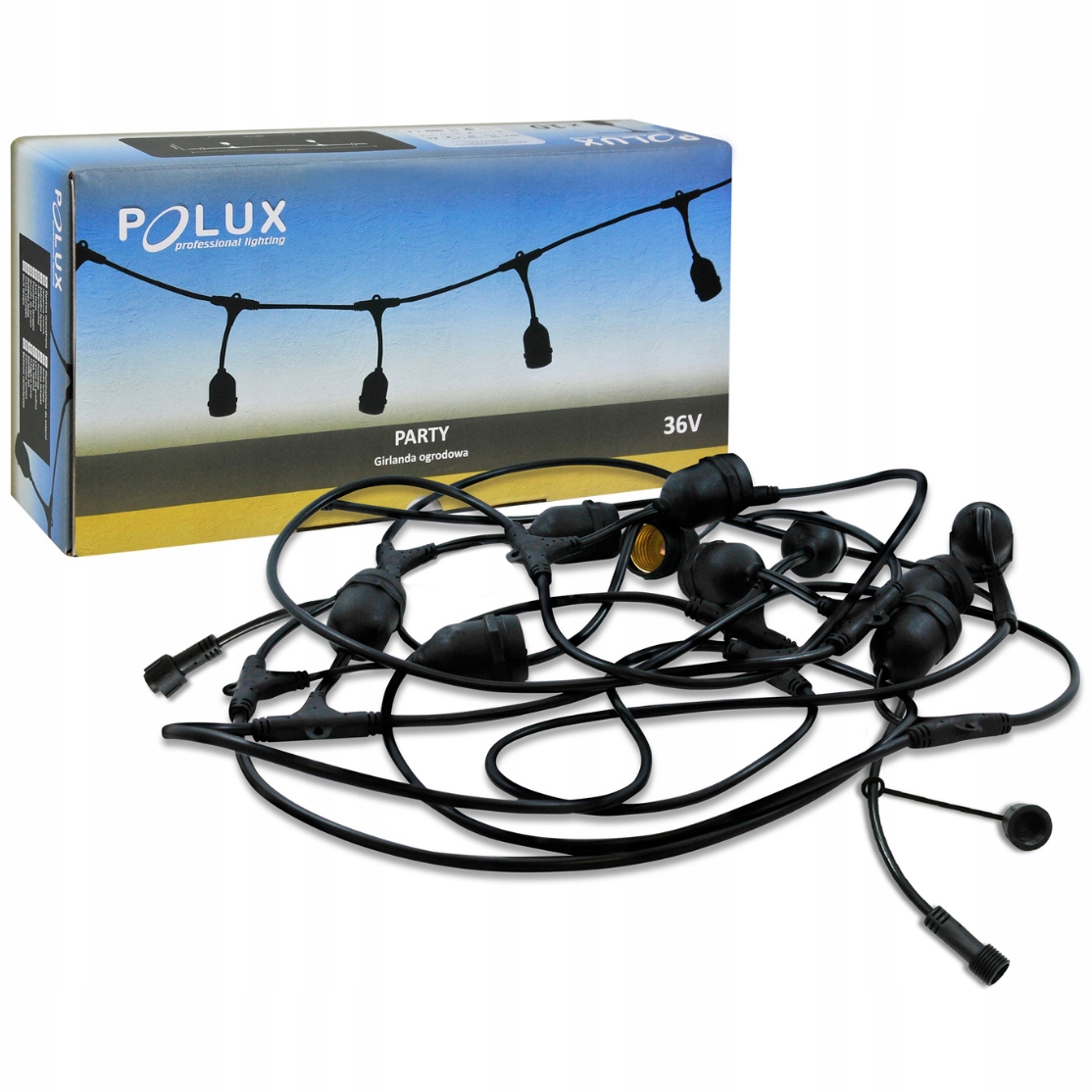 

Girlanda ogrodowa na E27 36V x10 Party 5,6m IP44