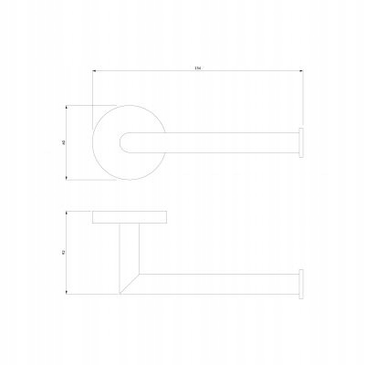 OMNIRES Modern Project Uchwyt na papier toaletowy GRAFIT EAN (GTIN) 5902539844177