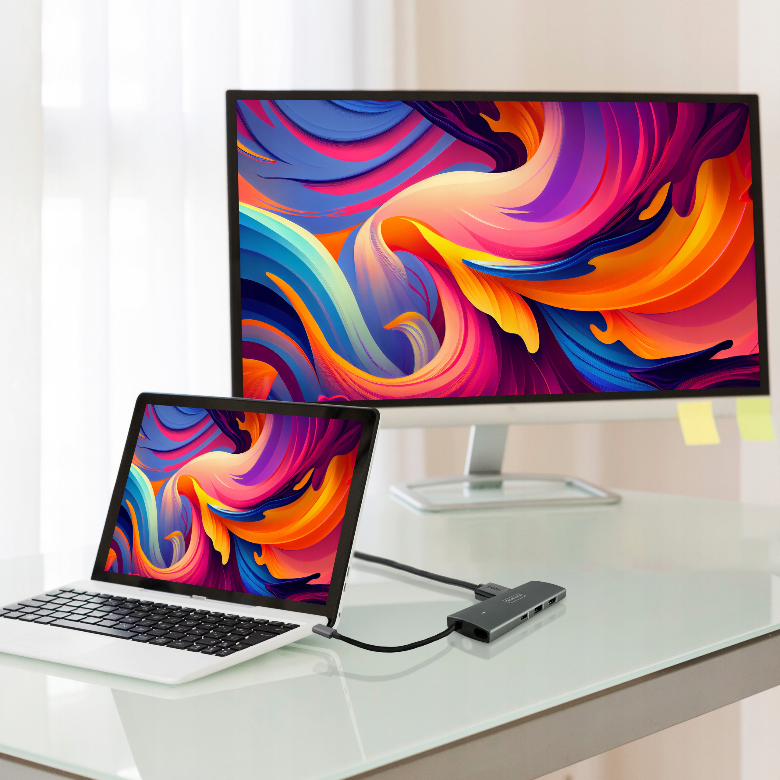 HUB USB-C Przejściówka ADAPTER 9w1 HDMI Ethernet Macbook Pro Air M1 M2 M3 Liczba portów 9