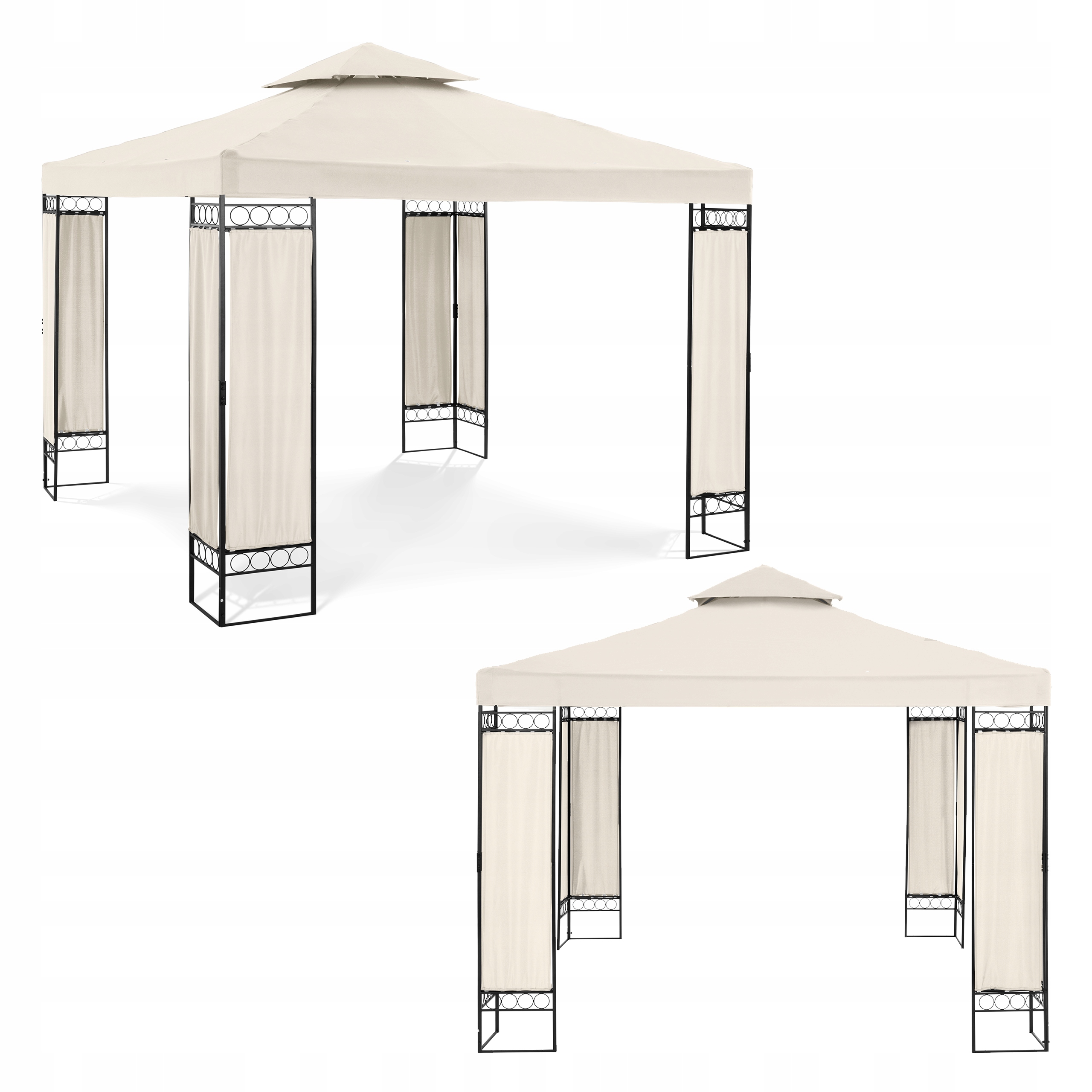

Pawilon Ogrodowy Baldachim Altanka Beżowa Mocna