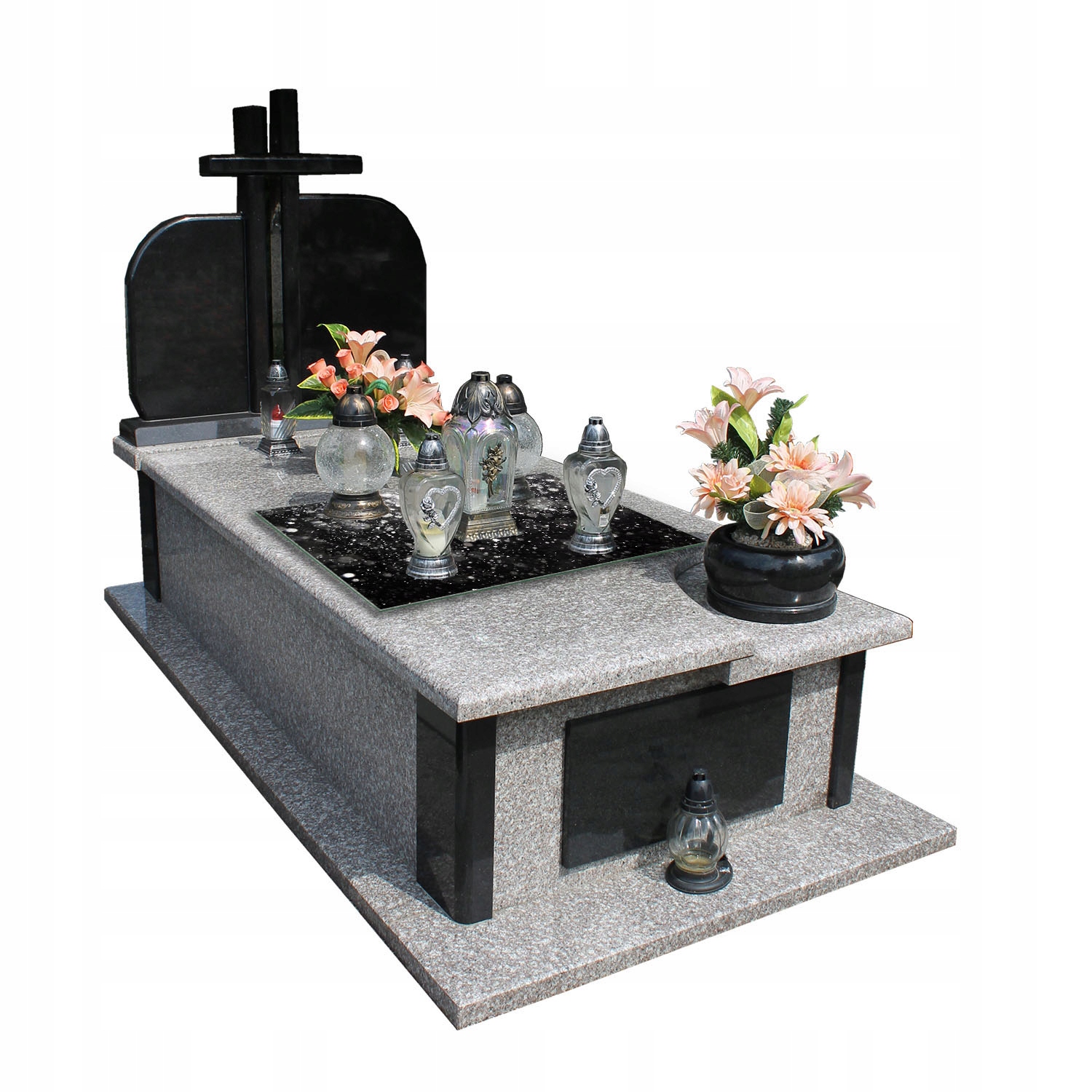 Podstawka do ZNICZY we WZORY na CMENTARZ POMNIK Szyba Hartowana 80x52cm Marka TMK ArtDeko