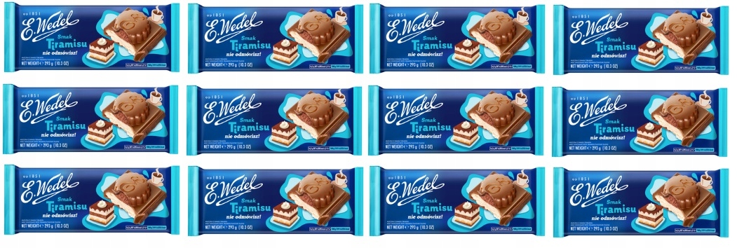 Levně 12x 293g Wedel mléčná Čokoláda s příchutí tiramisu, Karton
