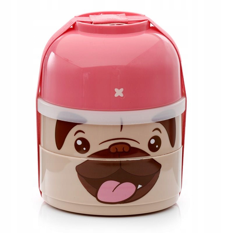 

Lunchbox potrójny Pies mops
