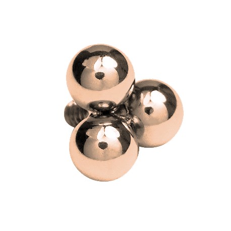 

Tytanowa nakrętka trzy kuleczki 0,9/4 rose gold