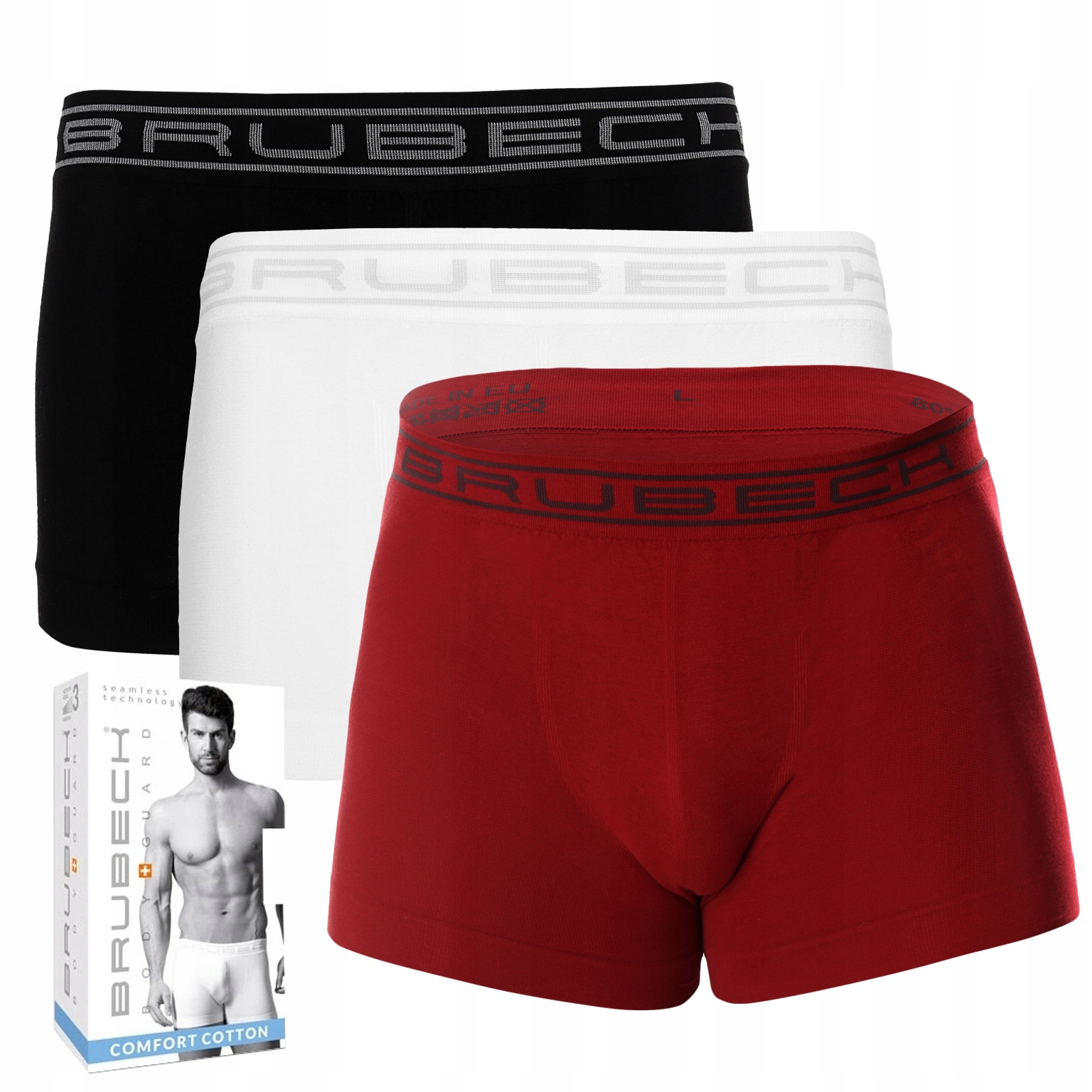 Brubeck Shortbox prodyšné Boxerky 3 ks vel. XL
