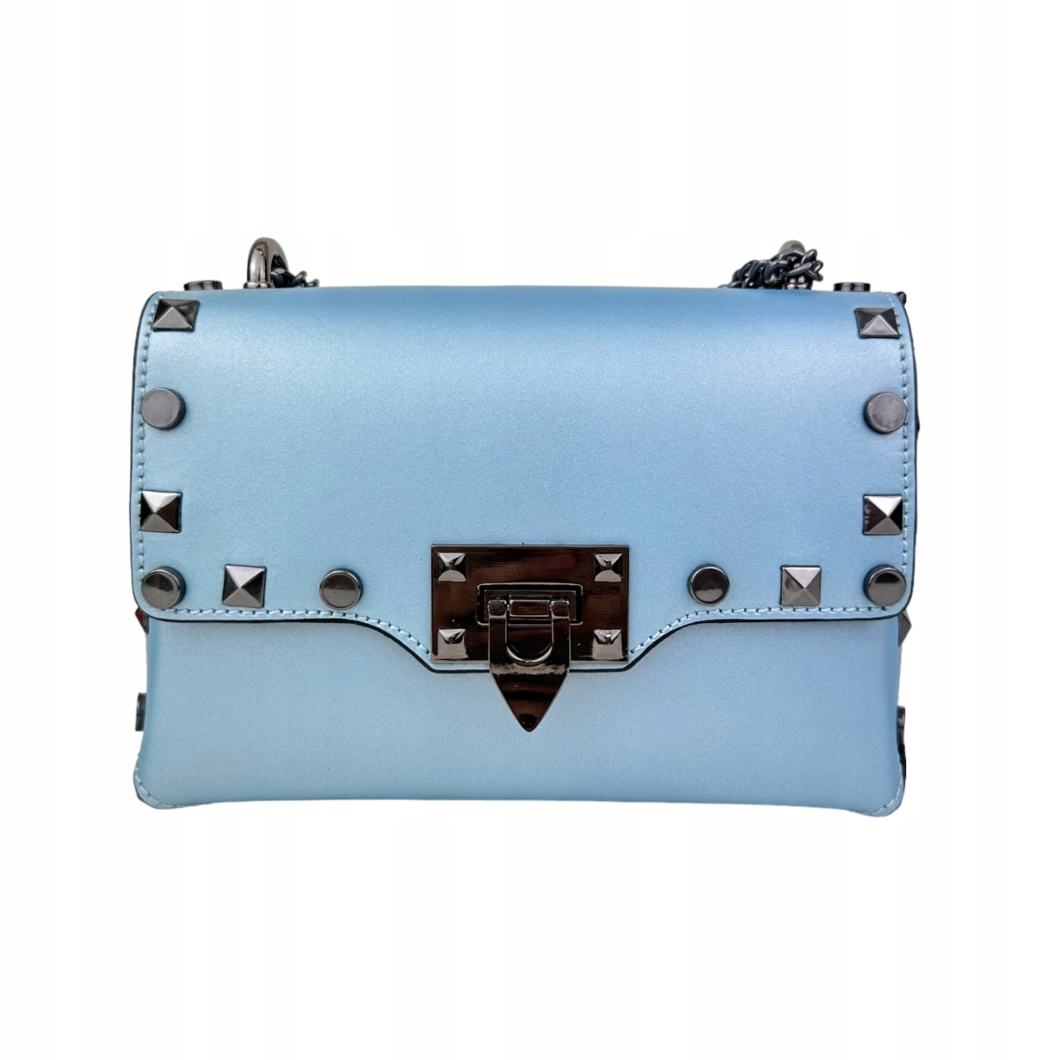 Torebka Damska skóra naturalna Prima-M Błękitny Stan opakowania oryginalne