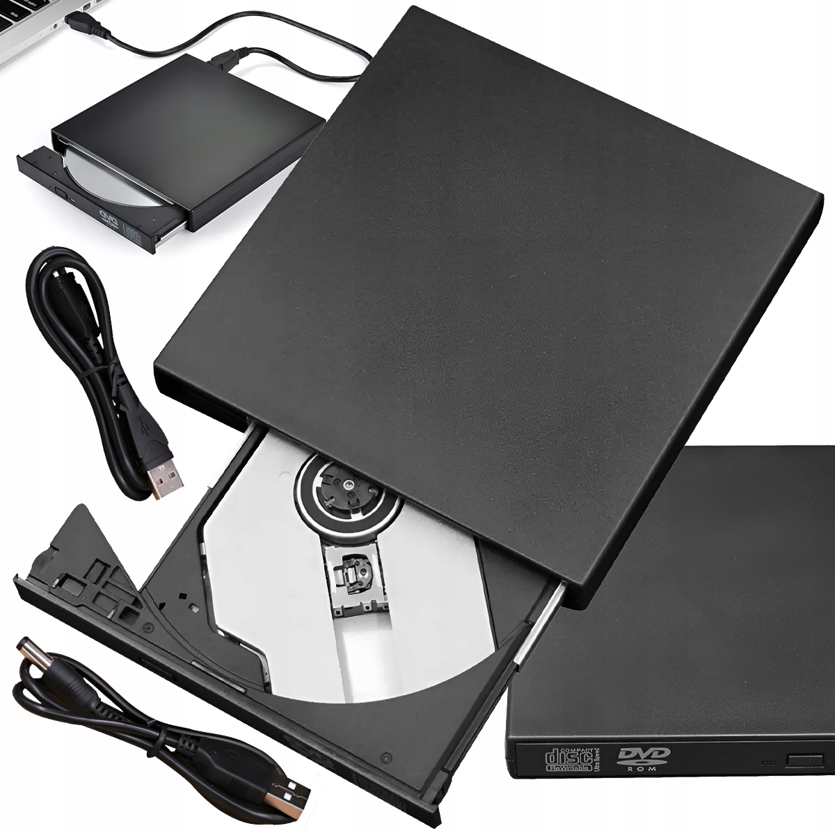 

Napęd DVD CD Zewnętrzny Nagrywarka Do Laptopa Usb