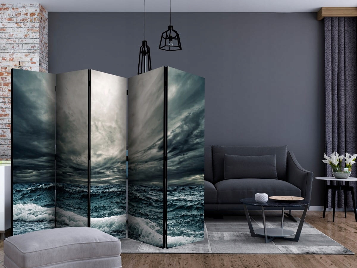 Parawan 5-częściowy - Ocean waves II Wysokość parawanu 172 cm