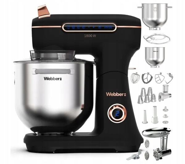 Webber Futura XEF-900 1800W Maszynka do mielenia Przystawka do tarcia i krojenia Beżowy