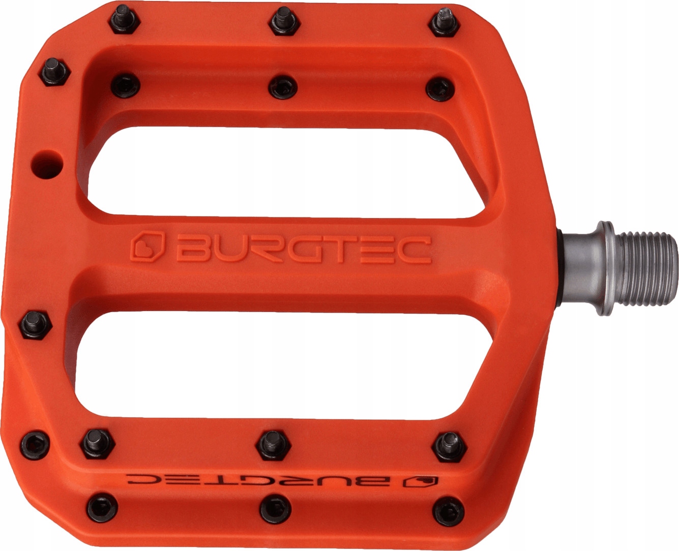 Pedały Platformowe Burgtec Composite Flat MK4 376g Iron Bro Orange