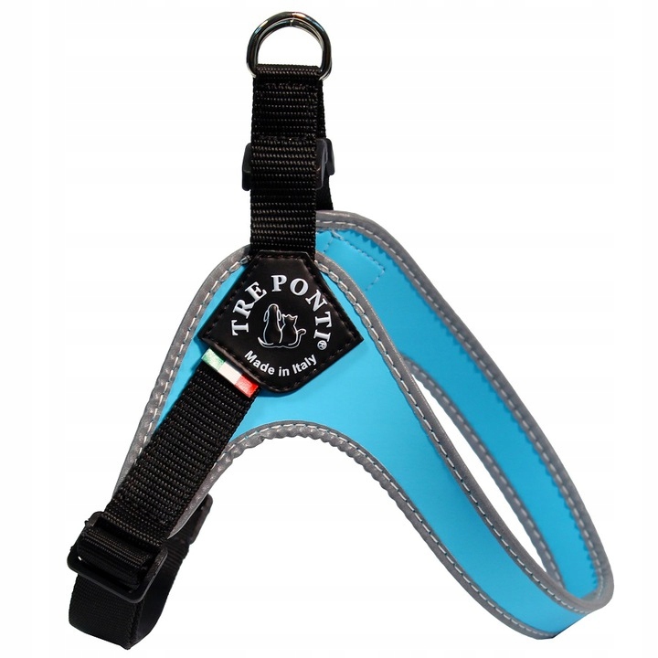 

Szelki średniego psa 61-77cm Tre Ponti niebieskie