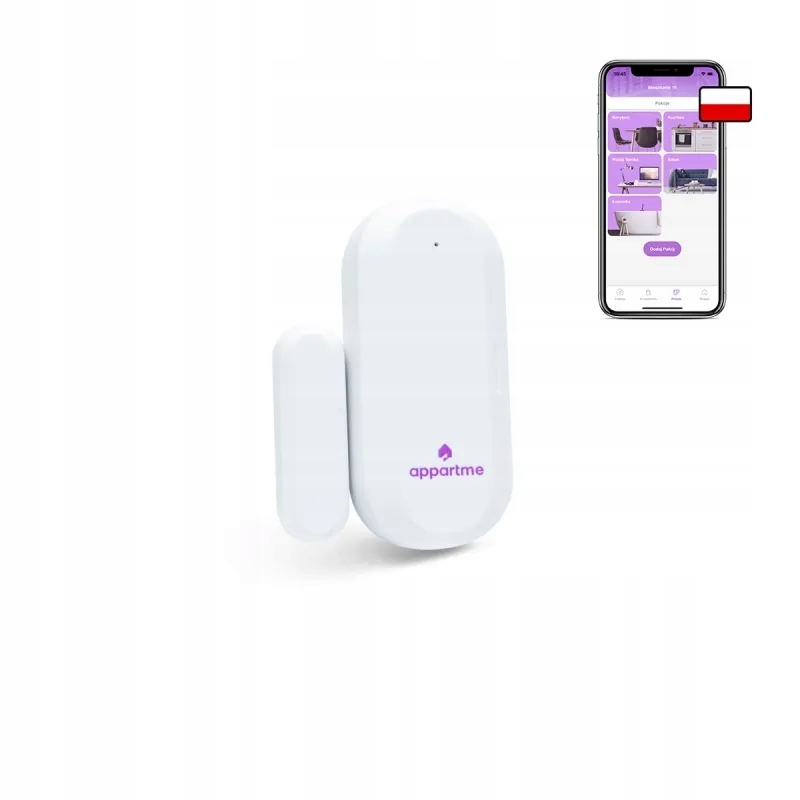 Czujnik otwarcia drzwi okien APPARTME Google Home Seria Appartme