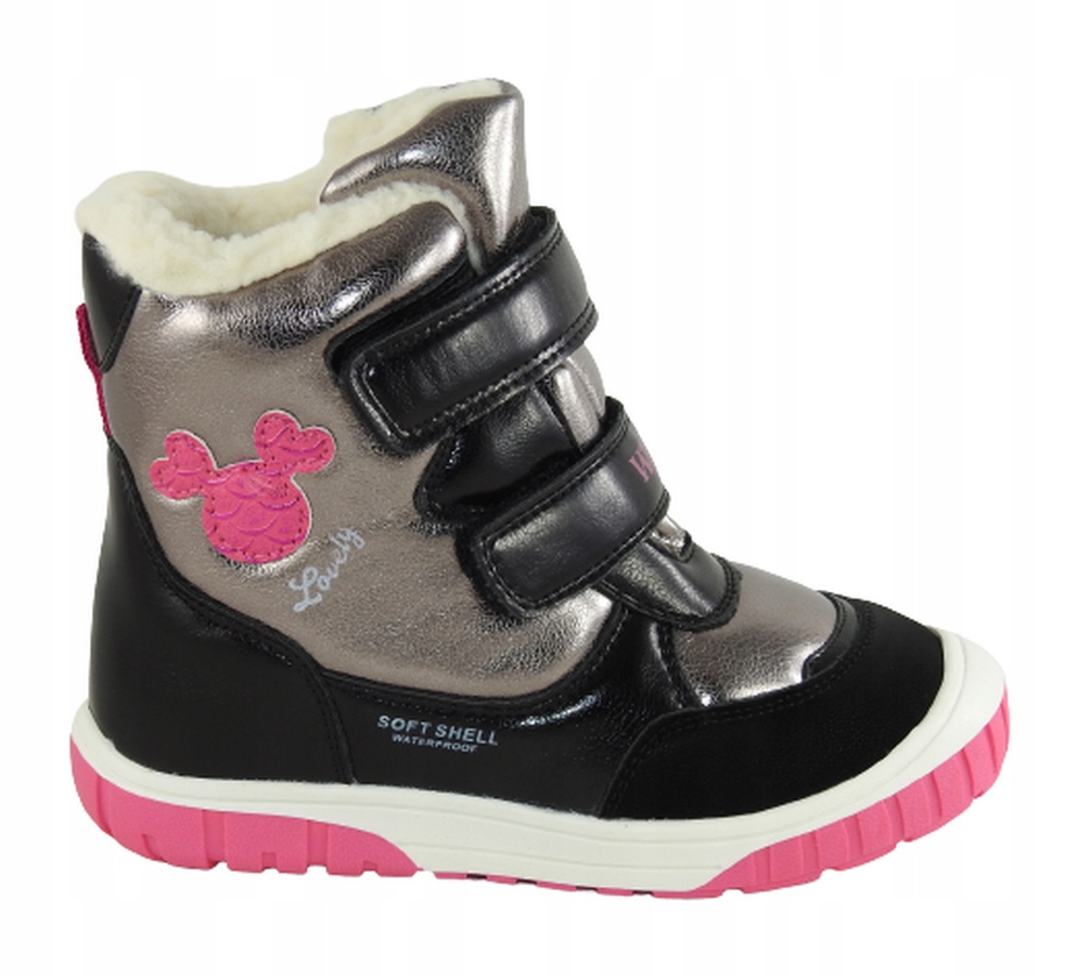 Wojtyłko dziecięce śniegowce membrana W-Tex 1Z24099 r.25 czarny