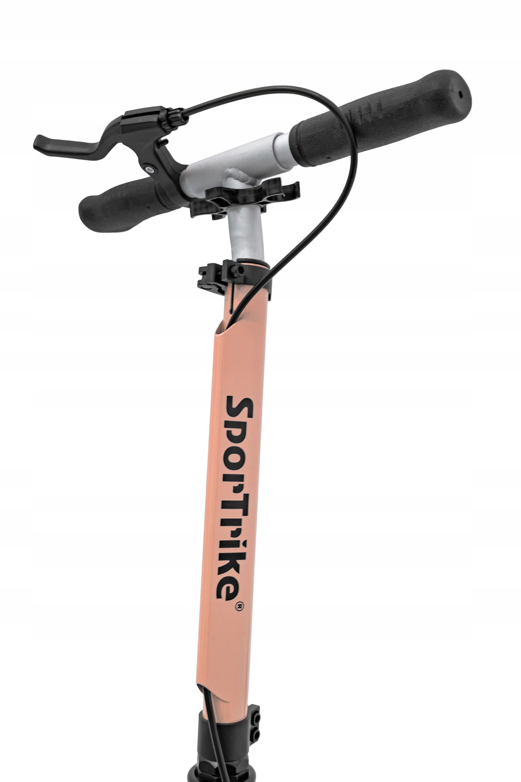 Hulajnoga Składana Miejska Rama Aluminium 2 Hamulce Koła Kauczukowe Różowa Model Bemi