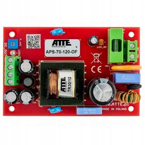 Síťový napájecí zdroj Smps 12V 6A 72W Atte APS-70-120-OF