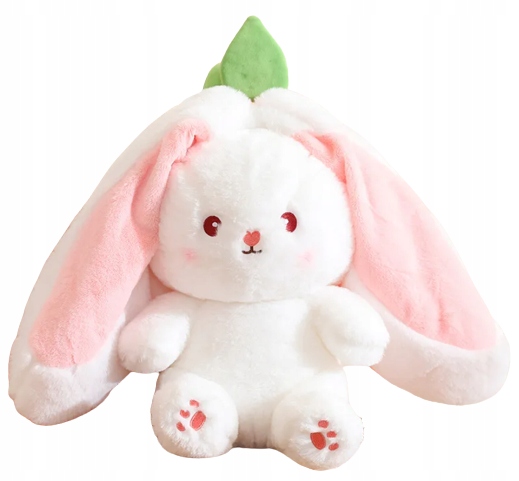 MIĘKKA MASKOTKA KRÓLIK TRUSKAWKA DUŻE USZY PLUSZAK POKROWIEC 2w1 20 cm Płeć chłopcy dziewczynki