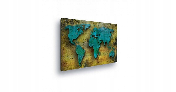 Obraz 100x75 Mapa světa vintage textura dekorace stěny geografie