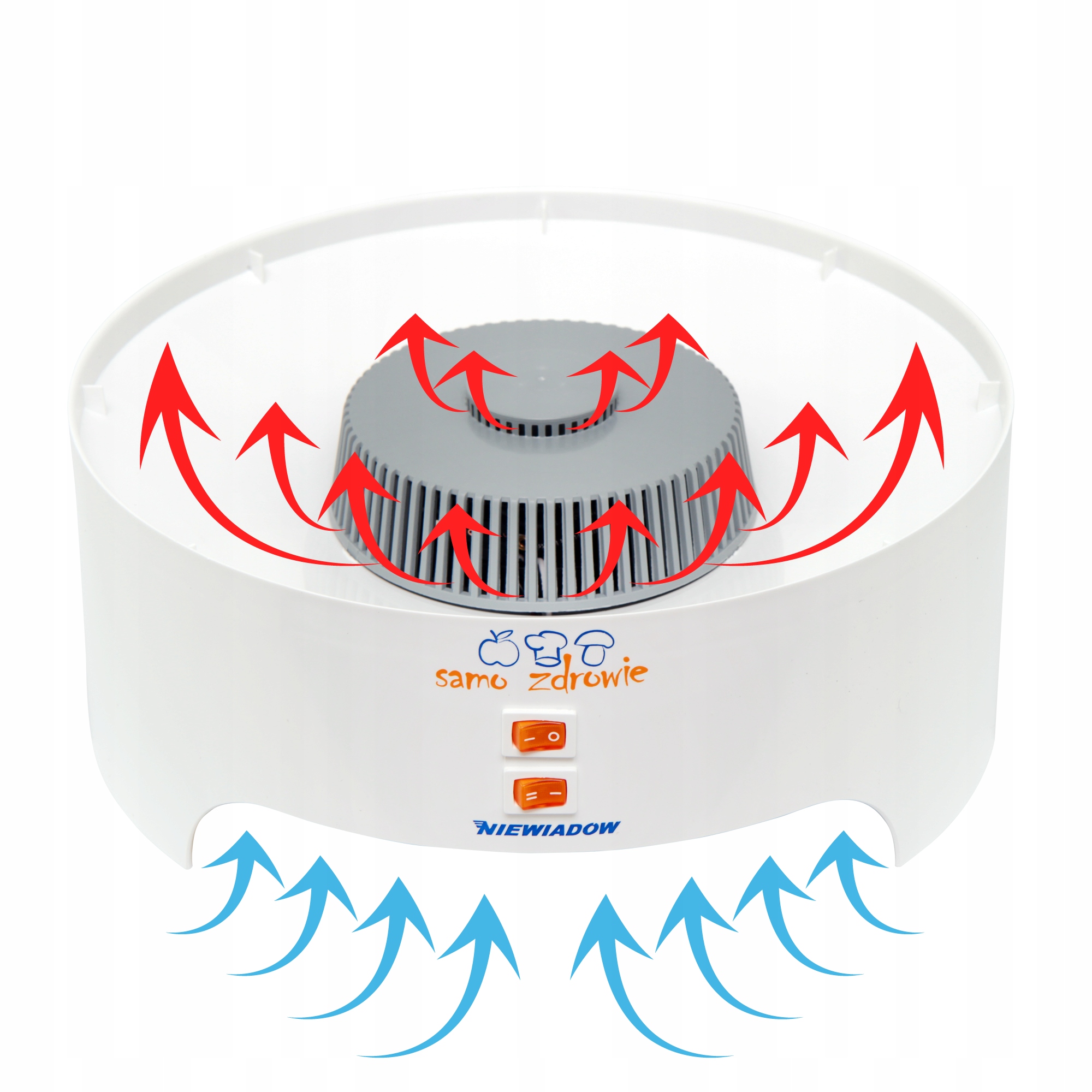 SUSZARKA DO GRZYBÓW OWOCÓW NIEWIADÓW 6 SIT 500 PRODUKOWANA W POLSCE Kolor dominujący przezroczysty