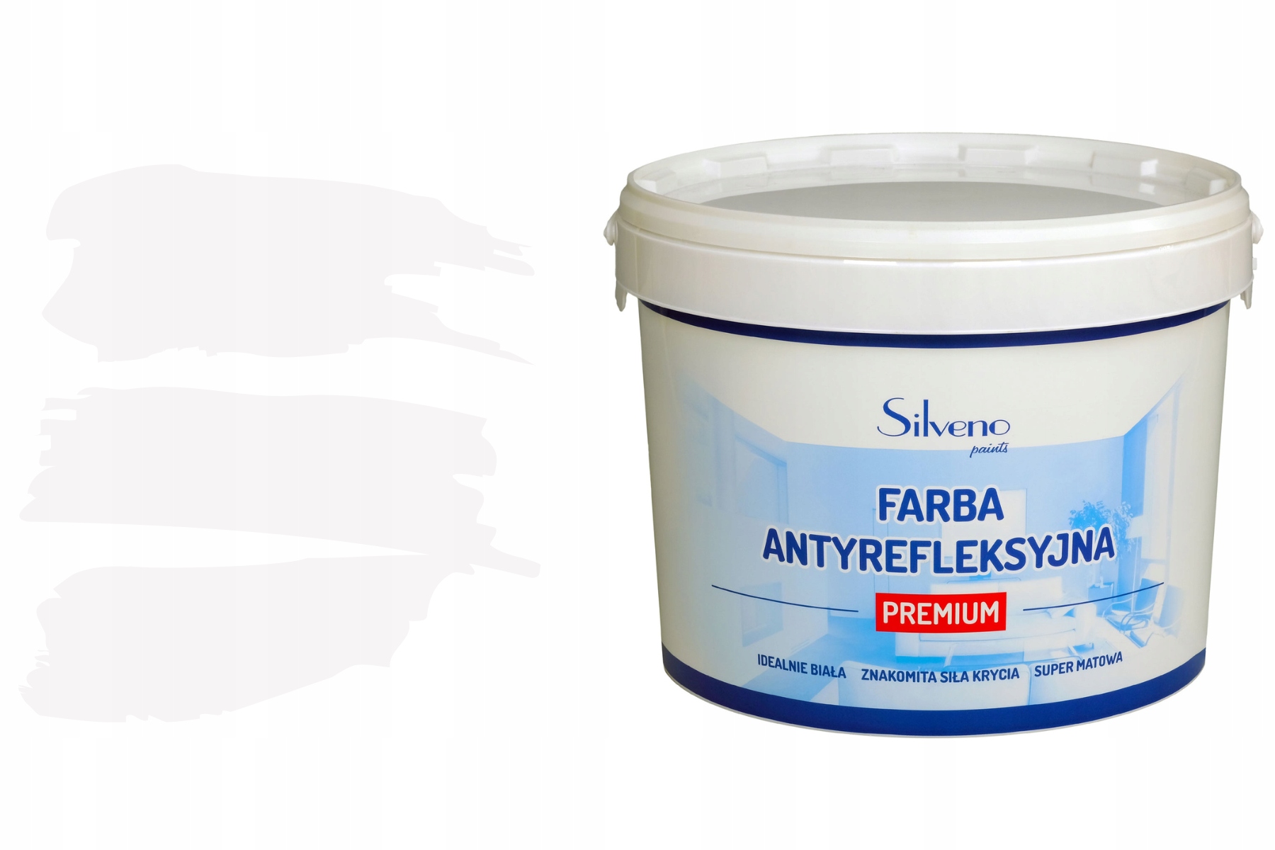 Silveno antireflexná farba premium biela 2.5 l