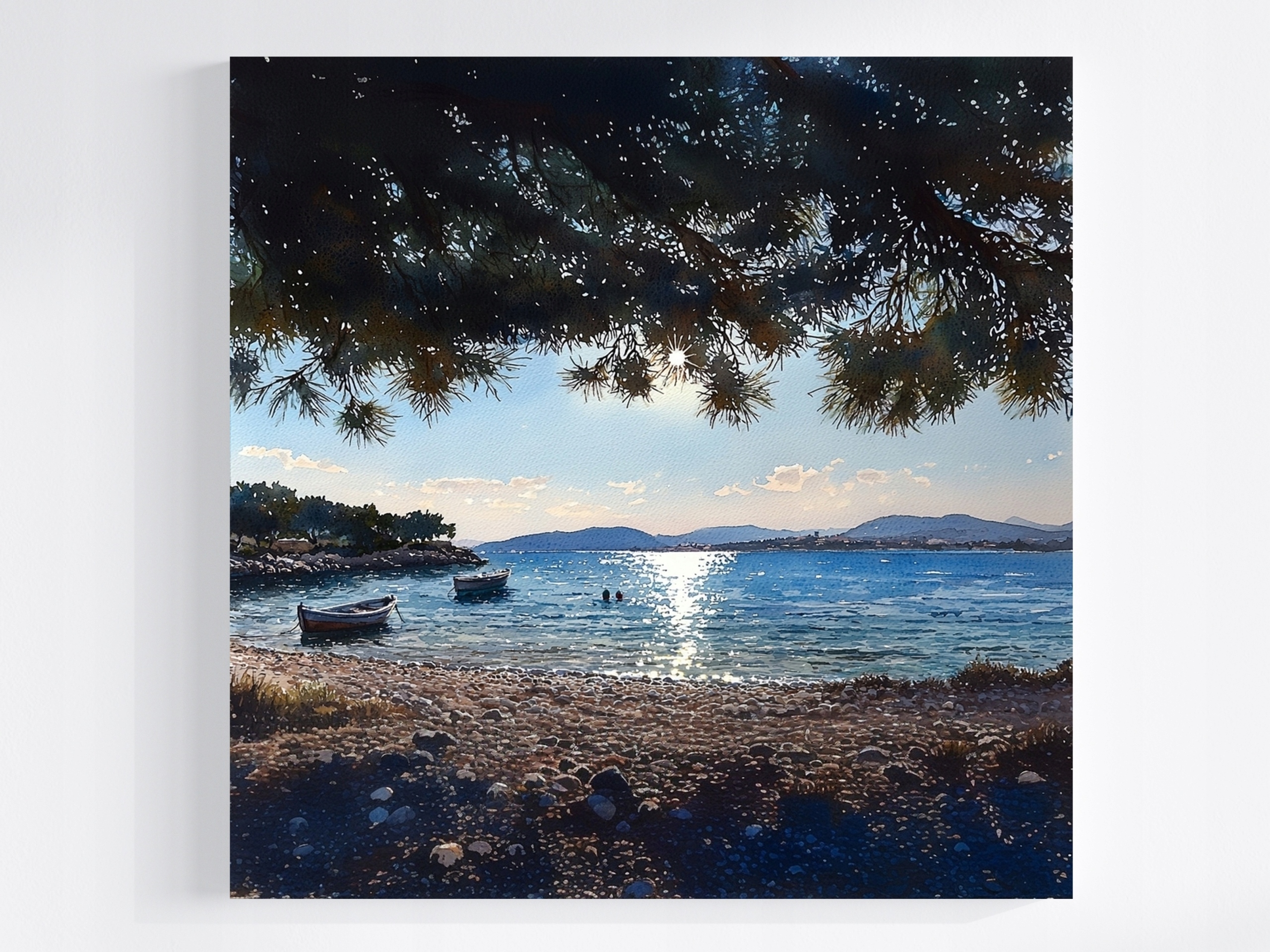 Obraz Na Plátně Canvas Krajina Chorvatsko Čiovo Pláž Moře Slunce 60x60