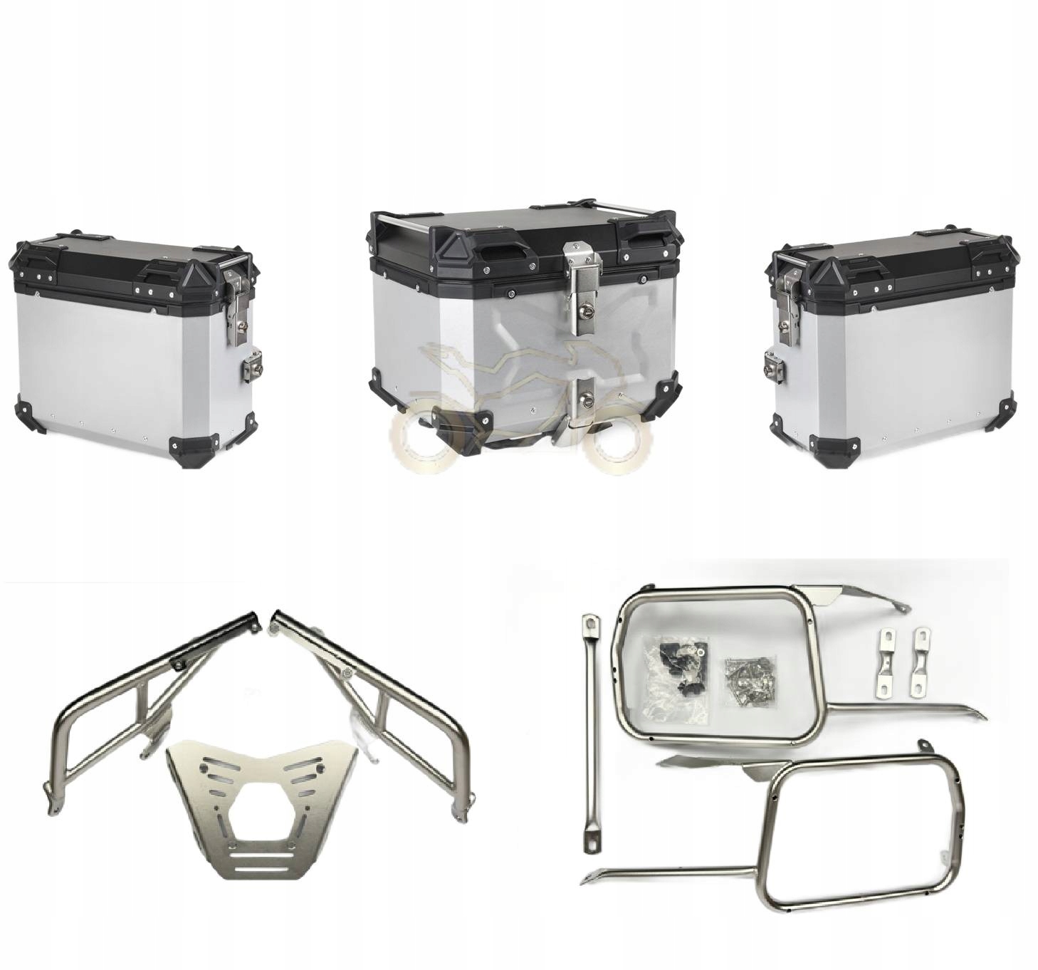 Aluminiové Kufry Bmw R1300GS R 1300 Gs 2024+ Stříbrné TopX 3x kufr