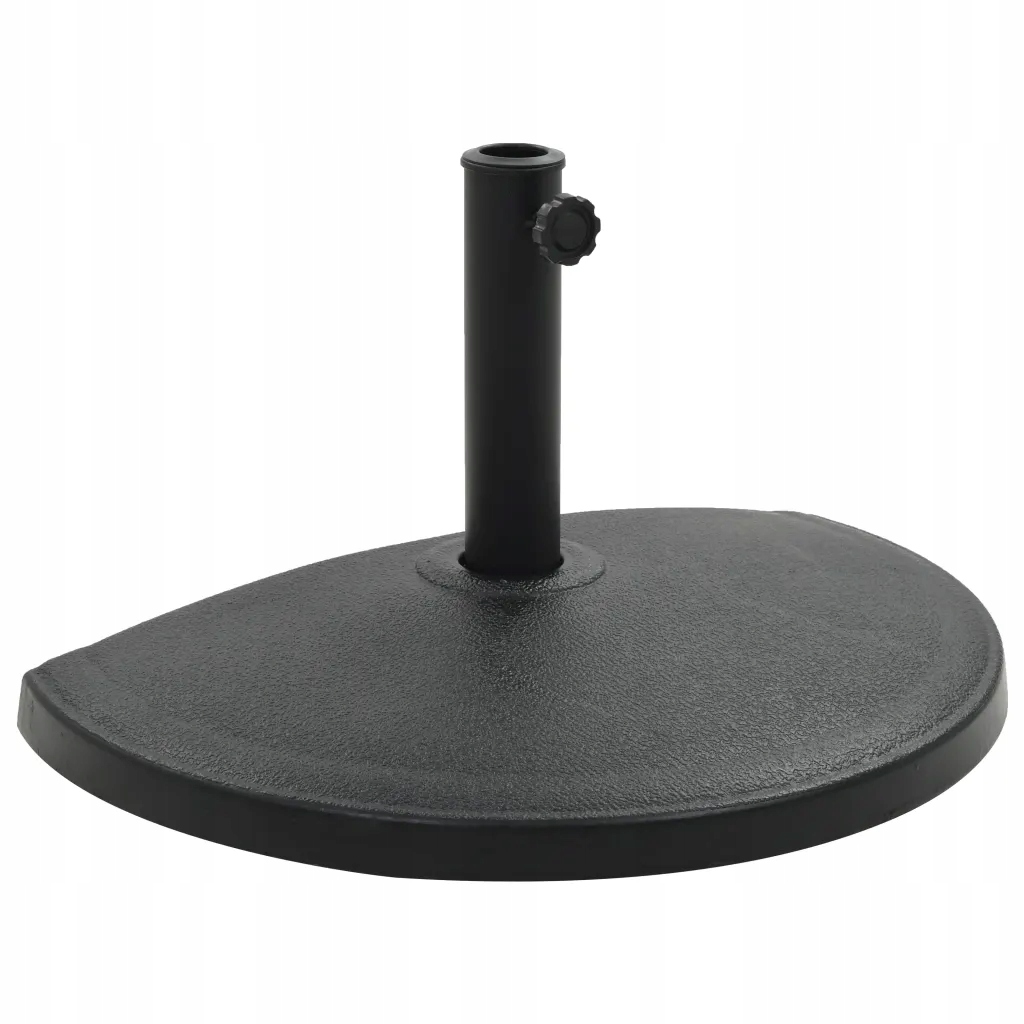 Podstavec pod slunečník z polyresinu, černý, 60 x 35 cm, průměr trubky 5,7 x 25