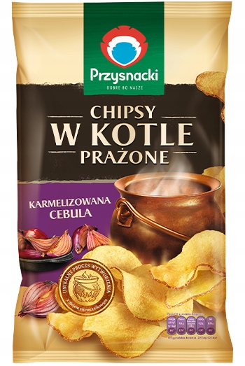 10 Sztuk Felix Chipsy 125G Kettle Cebula Karmelizowana