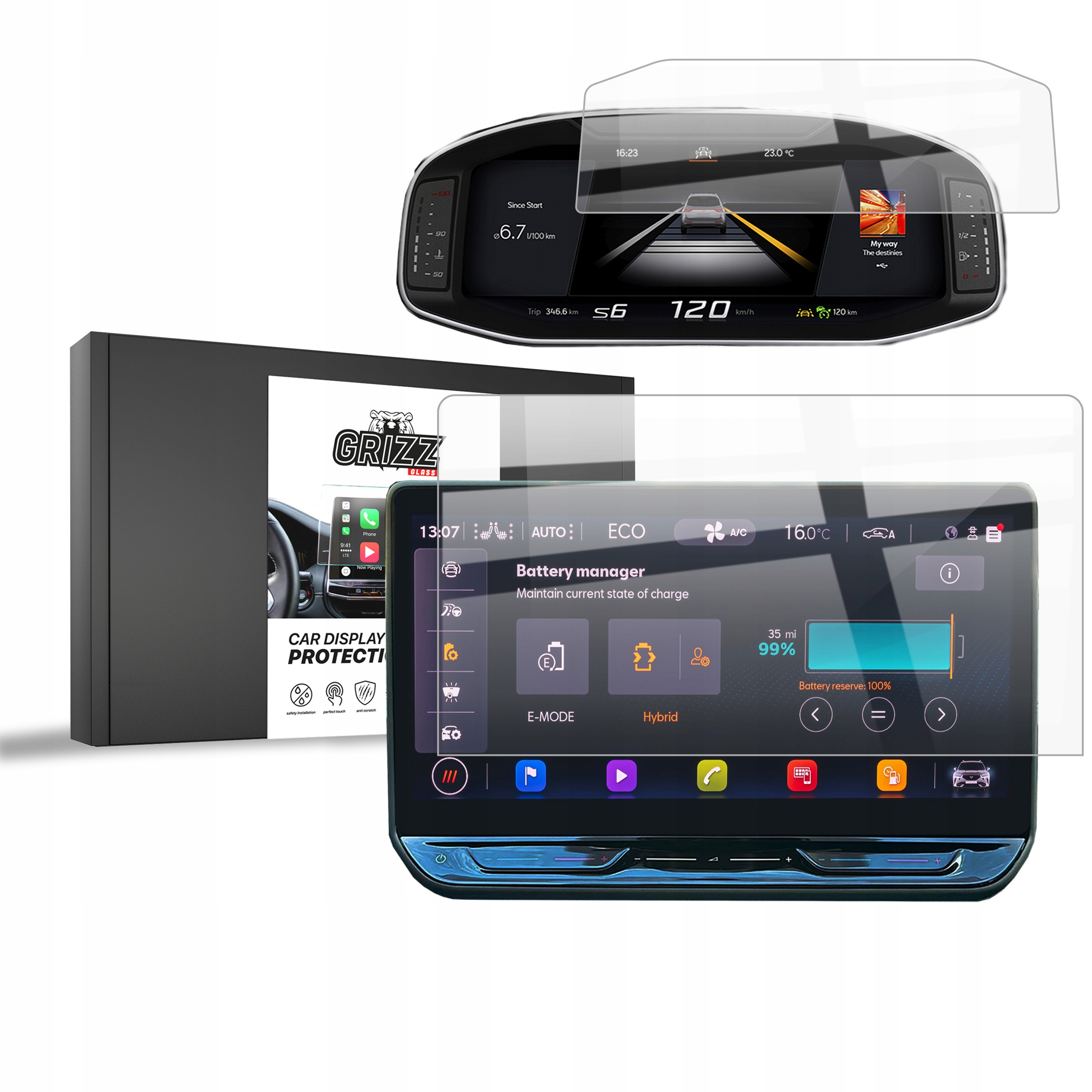 2w1 Folia Ceramiczna do Cupra Terramar 12,9“ (2024-2025)