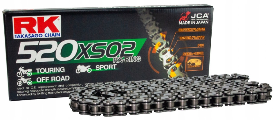 

Łańcuch napędowy Rk 520XSO2/118 Honda X-adv 750