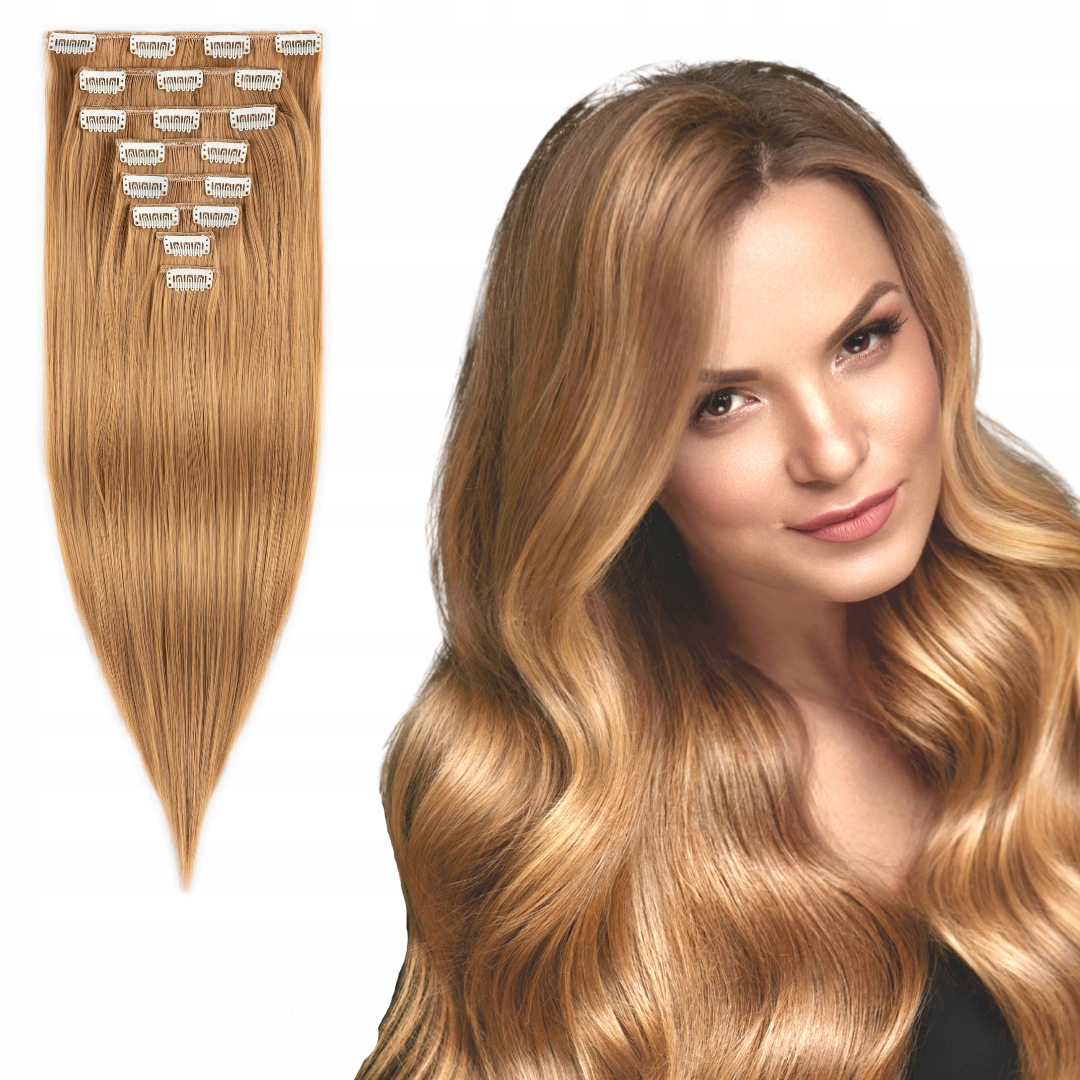 Doczepiane włosy Clip In 8 T 150g 47cm #26/18/27