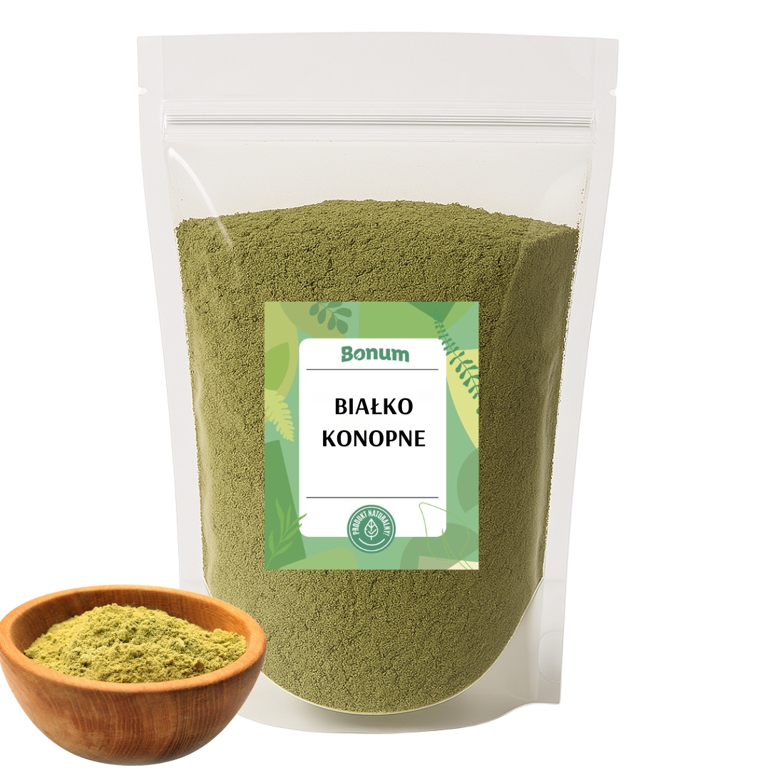 Konopný protein Přírodní rostlinný Hemp Protein v prášku Premium 1 kg Bonum