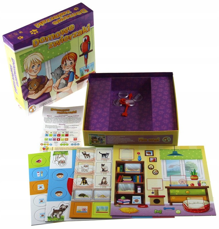 

Domowe zwierzaki Gra planszowa FoxGames Dzieci +3L