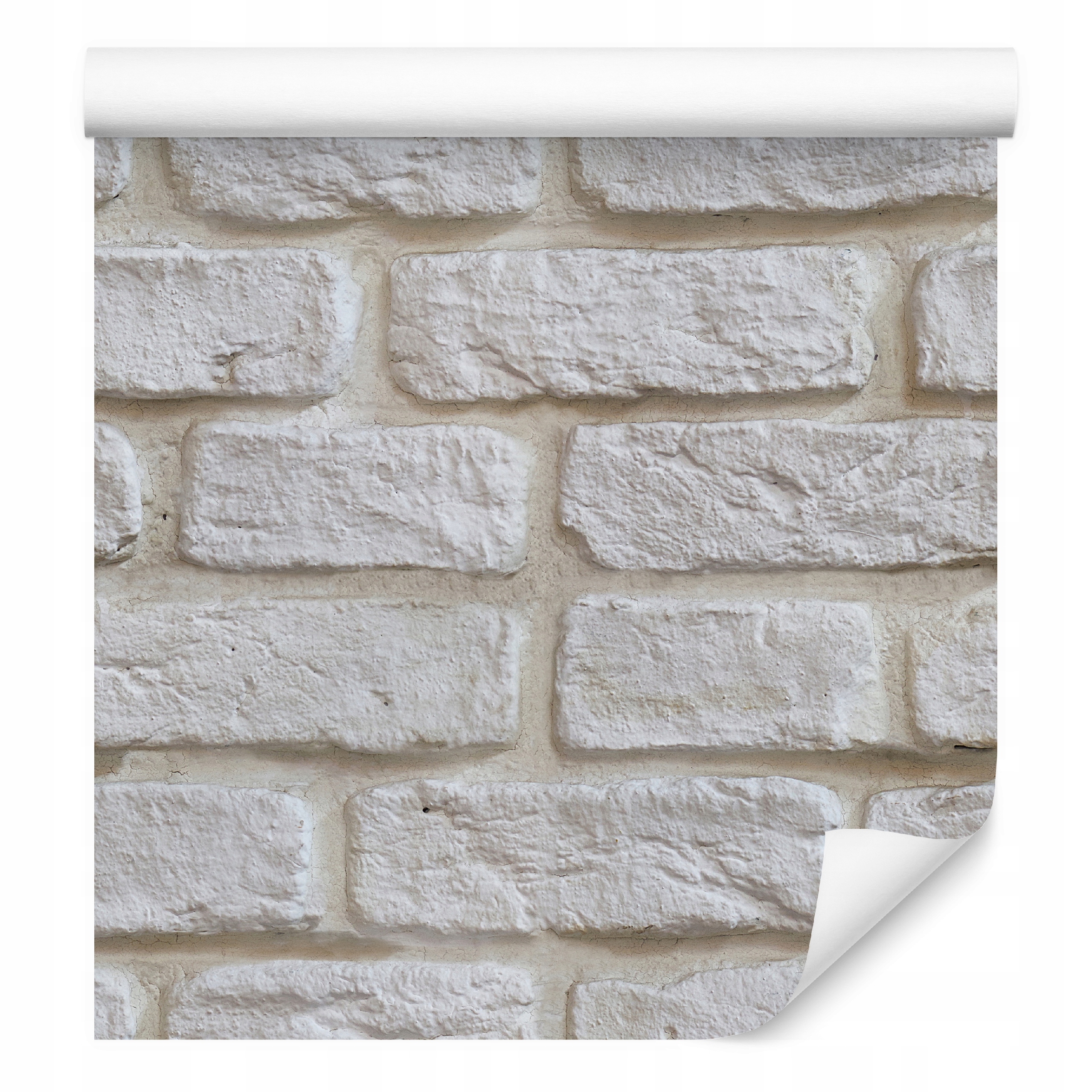 Tapeta Samolepicí Bílá cihla do ložnice 3D