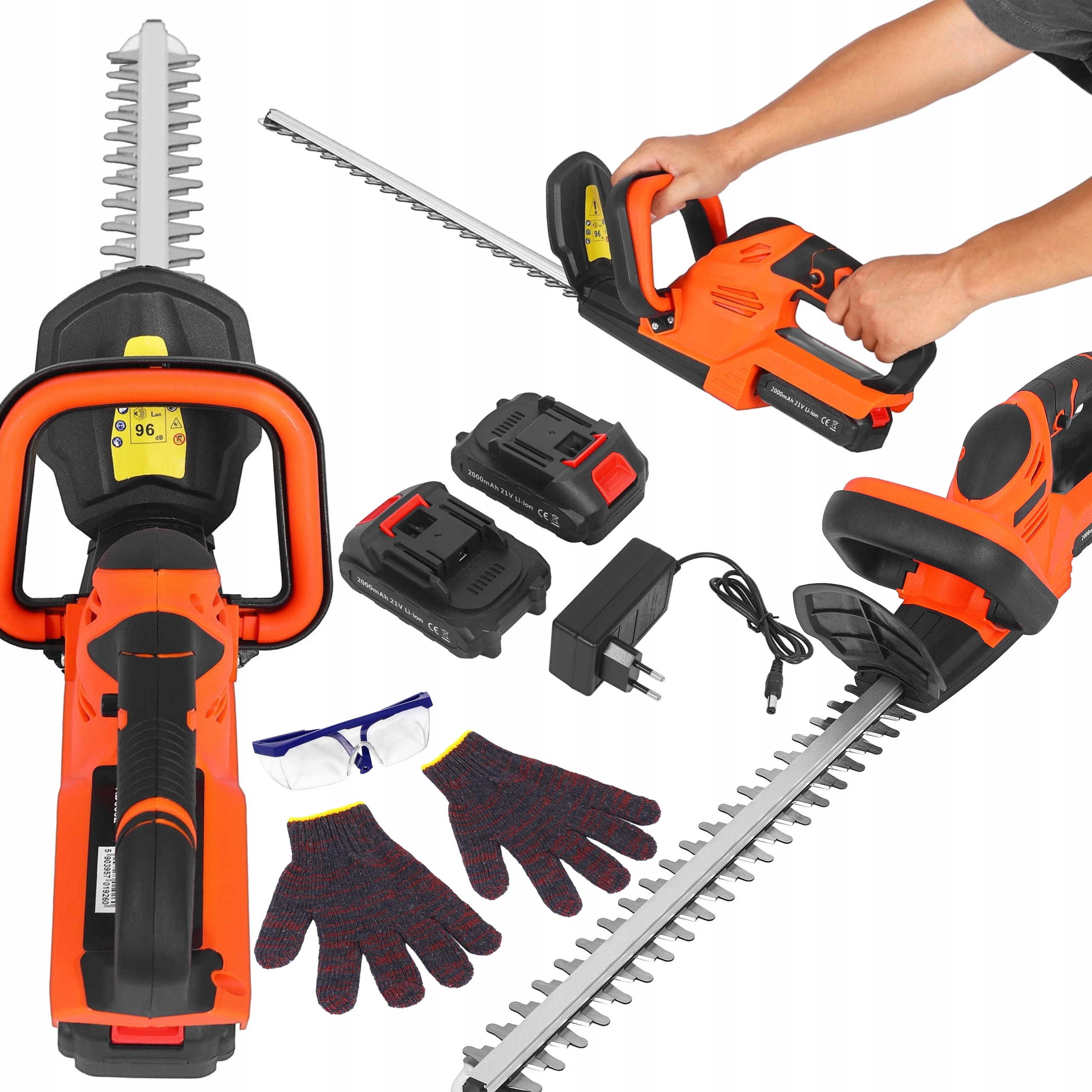 Elektrické Akumulátorové Nožnice Na Záhradné Nožnice 2x Li-Ion 21V Pre Konáre