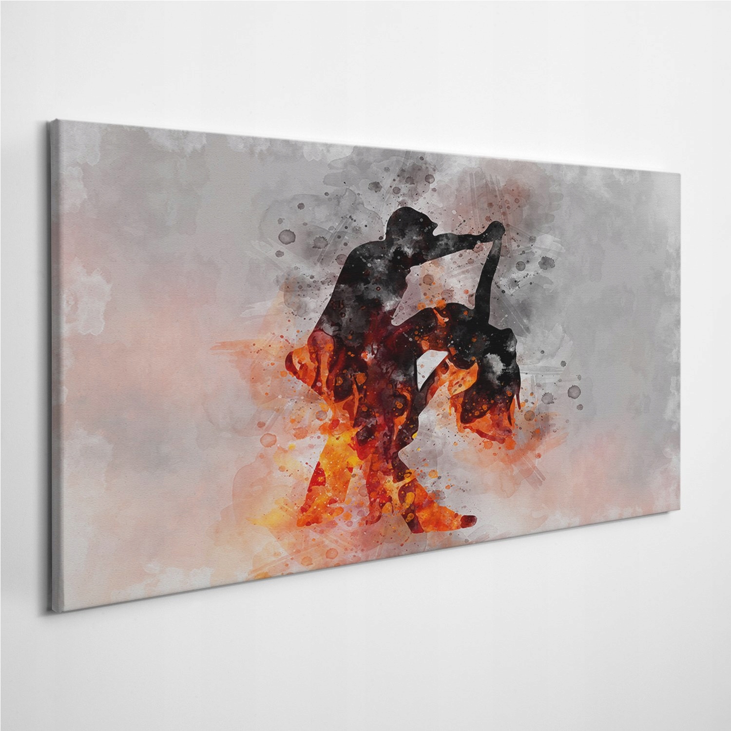 

Zdjęcie na płótnie Akwarele Sylwetka Tango 120x60